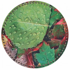 Çanta Aksesuar 30 Cm Çapında Resimli Ahşap Tepsi Tabanı No7