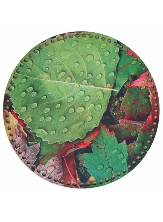 Çanta Aksesuar 30 Cm Çapında Resimli Ahşap Tepsi Tabanı No7