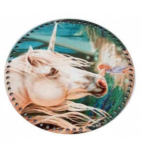 Çanta Aksesuar 30 Cm Çapında Resimli Ahşap Tepsi Tabanı Yeni Ny18