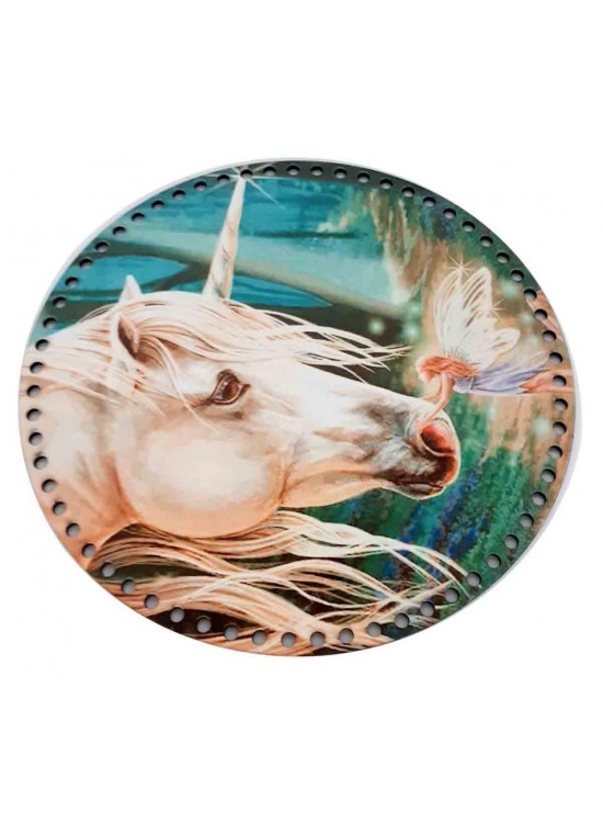 Çanta Aksesuar 30 Cm Çapında Resimli Ahşap Tepsi Tabanı Yeni Ny18