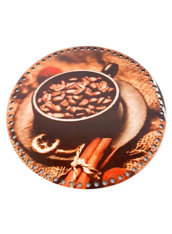 Çanta Aksesuar 30 Cm Çapında Resimli Ahşap Tepsi Tabanı Yeni Ny19