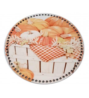 Çanta Aksesuar 30 Cm Çapında Resimli Ahşap Tepsi Tabanı Yeni Ny22