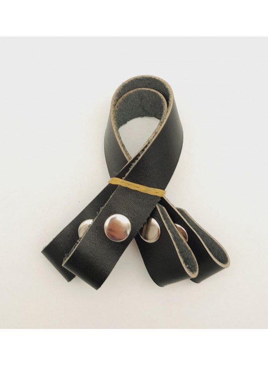 Çanta Aksesuar 30 cm Gerçek Deri Siyah Renk Çıtçıtlı Sap Gümüş Metalli Çanta Aksesuar 30 cm Gerçek Deri Siyah Renk Çıtçıtlı Sap Gümüş Metalli