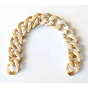 Çanta Aksesuar 35 Cm Akrilik Zincir Krem