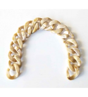 Çanta Aksesuar 35 Cm Akrilik Zincir Krem