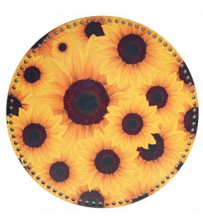 Çanta Aksesuar 35 Cm Çapında Resimli Ahşap Tepsi Tabanı No:12