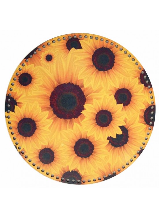 Çanta Aksesuar 35 Cm Çapında Resimli Ahşap Tepsi Tabanı No:12