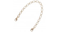 Çanta Aksesuar 35 cm Light Gold Renk Taşlı Kancalı Çanta Zinciri