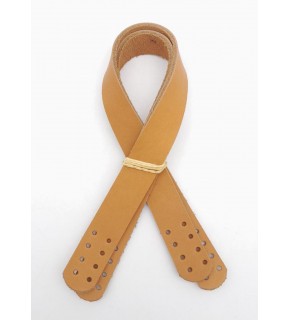 Çanta Aksesuar 35X2 Cm Gerçek Deri Çift Sap Açık Taba Renk