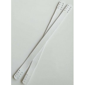 Çanta Aksesuar 35X2 Cm Gerçek Deri Çift Sap Beyaz