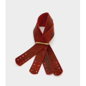 Çanta Aksesuar 35X2 Cm Gerçek Deri Çift Sap Crazy Oil Kırmızı