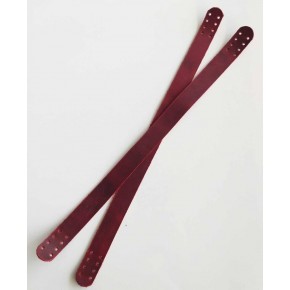 Çanta Aksesuar 35X2 Cm Gerçek Deri Çift Sap Crazy Oil Kırmızı