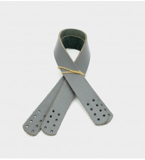 Çanta Aksesuar 35X2 Cm Gerçek Deri Çift Sap Gri