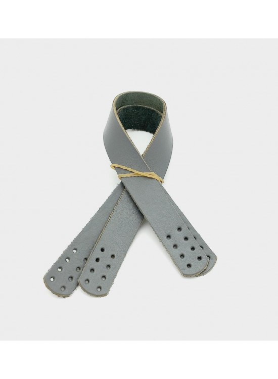 Çanta Aksesuar 35X2 Cm Gerçek Deri Çift Sap Gri