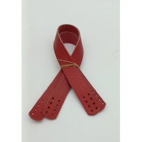 Çanta Aksesuar 35X2 Cm Gerçek Deri Çift Sap Kırmızı