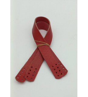 Çanta Aksesuar 35X2 Cm Gerçek Deri Çift Sap Kırmızı