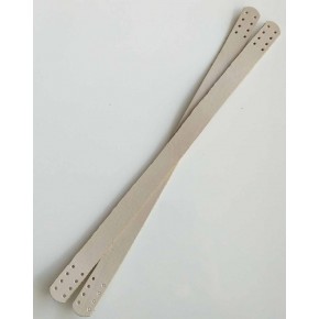 Çanta Aksesuar 35X2 Cm Gerçek Deri Çift Sap Krem Renk