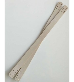 Çanta Aksesuar 35X2 Cm Gerçek Deri Çift Sap Krem Renk