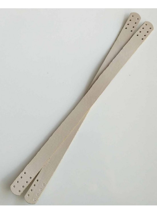 Çanta Aksesuar 35X2 Cm Gerçek Deri Çift Sap Krem Renk Çanta Aksesuar 35X2 Cm Gerçek Deri Çift Sap Krem Renk