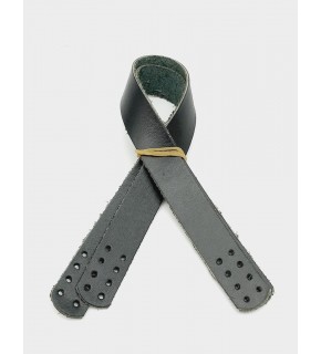 Çanta Aksesuar 35X2 Cm Gerçek Deri Çift Sap Siyah