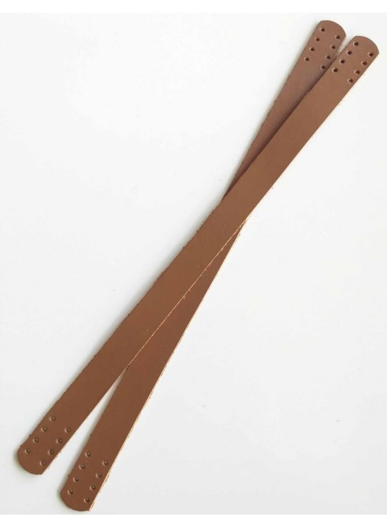 Çanta Aksesuar 35X2 Cm Gerçek Deri Çift Sap Sütlü Kahve Çanta Aksesuar 35X2 Cm Gerçek Deri Çift Sap Sütlü Kahve