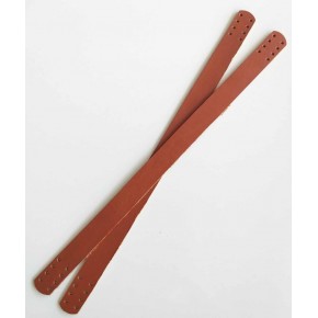 Çanta Aksesuar 35X2 Cm Gerçek Deri Çift Sap Taba Renk