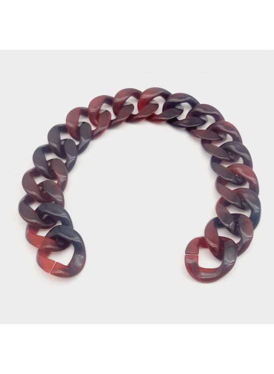 Çanta Aksesuar 37 cm Akrilik Bordo Renk Çanta Zinciri