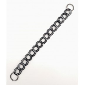 Çanta Aksesuar 38 cm Çift Halkalı Füme Renk Zincir