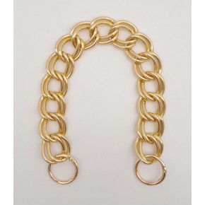 Çanta Aksesuar 38 cm Çift Halkalı Light Gold Renk Zincir