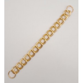 Çanta Aksesuar 38 cm Çift Halkalı Light Gold Renk Zincir