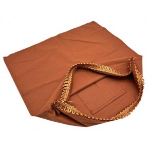 Çanta Aksesuar 38X38 Cm Dikilmiş Fermuarlı Astar Açık Kahve Renk