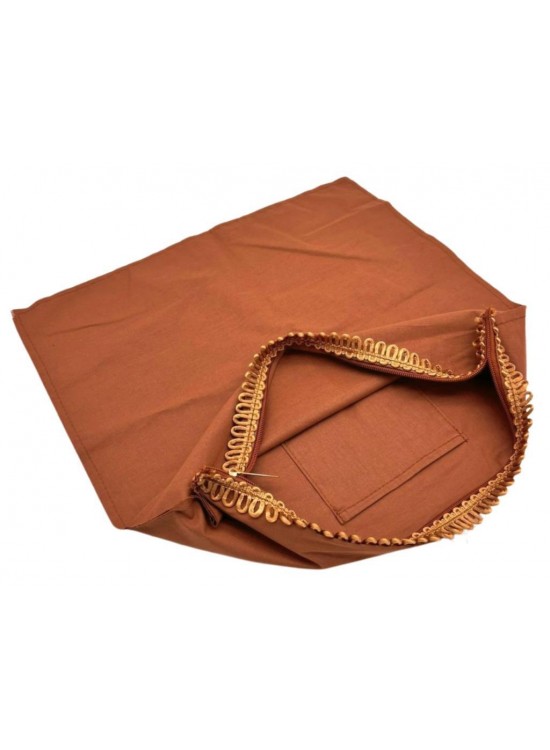 Çanta Aksesuar 38X38 Cm Dikilmiş Fermuarlı Astar Açık Kahve Renk Çanta Aksesuar 38X38 Cm Dikilmiş Fermuarlı Astar Açık Kahve Renk