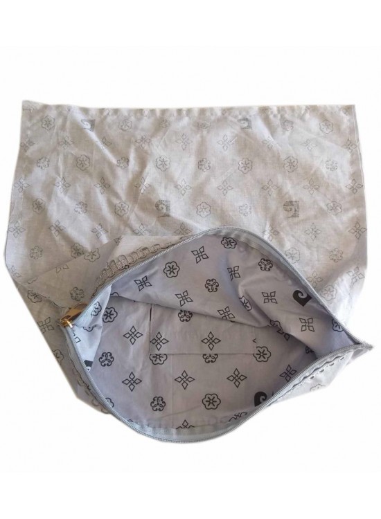 Çanta Aksesuar 38X38 Cm Dikilmiş Fermuarlı Astar Pc Desen Açık Gri