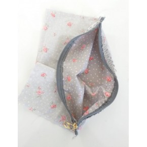 Çanta Aksesuar 38X38 Cm, Dikilmiş Halde, Fermuarlı Astar Çiçekli