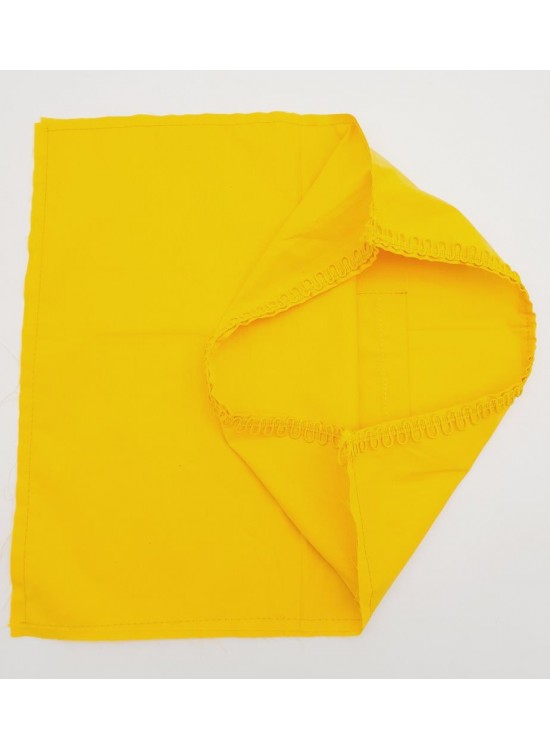 Çanta Aksesuar 38x38 cm Fermuarsız Dikilmiş Astar Sarı