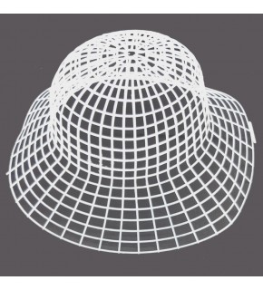 Çanta Aksesuar 3D Şapka Şeklinde Beyaz Plastik Kanvas