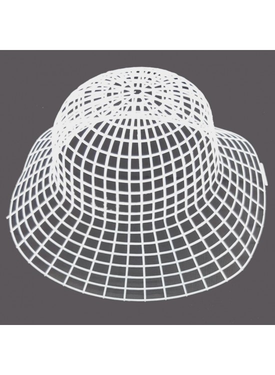 Çanta Aksesuar 3D Şapka Şeklinde Beyaz Plastik Kanvas