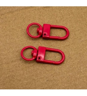 Çanta Aksesuar 3x1 Cm Kırmızı İkili Kanca