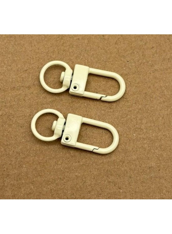 Çanta Aksesuar 3x1 Cm Krem İkili Kanca