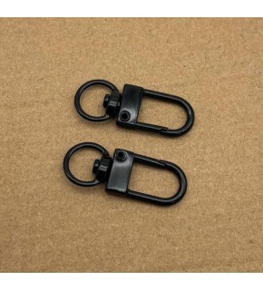 Çanta Aksesuar 3x1 Cm Siyah İkili Kanca