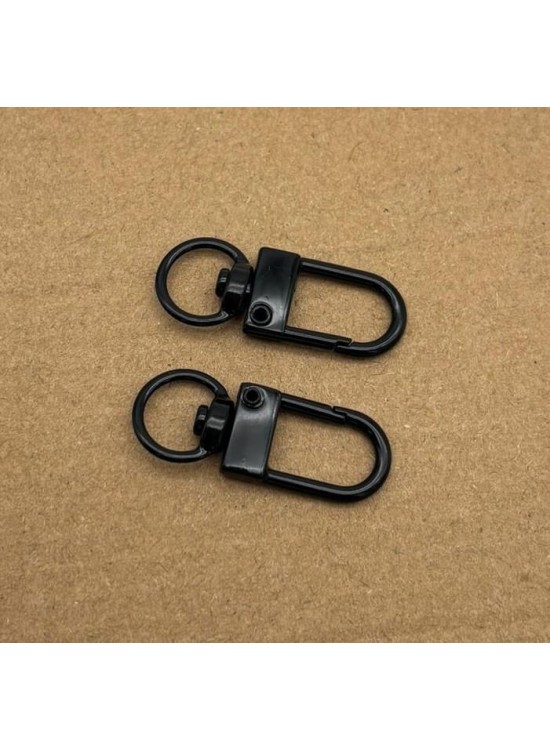 Çanta Aksesuar 3x1 Cm Siyah İkili Kanca