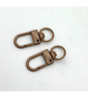 Çanta Aksesuar 3x1 Cm Sütlü Kahve İkili Kanca