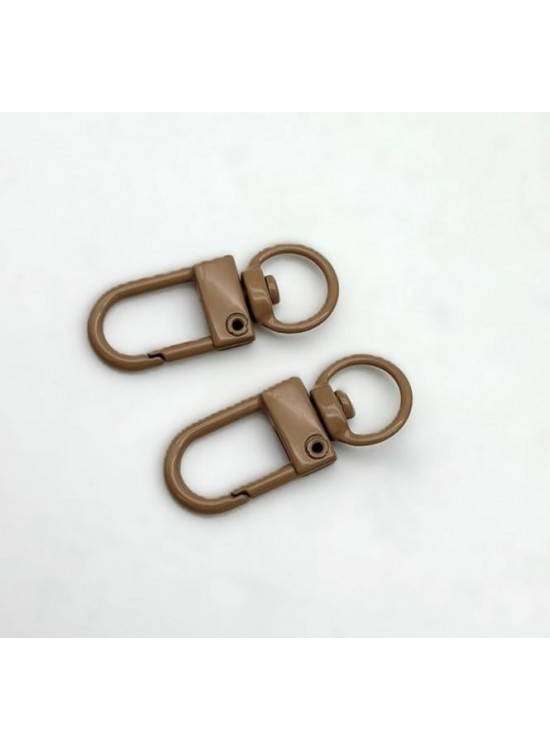 Çanta Aksesuar 3x1 Cm Sütlü Kahve İkili Kanca