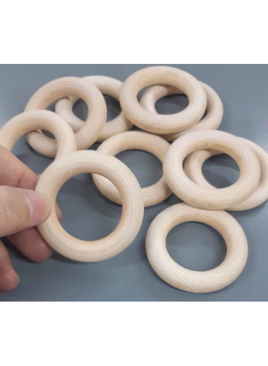 Çanta Aksesuar 4.5 Cm Ahşap Halka