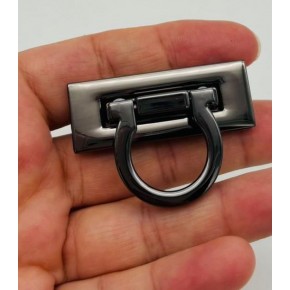 Çanta Aksesuar 4.5x3 cm Halkalı Füme Renk Çanta Kilidi