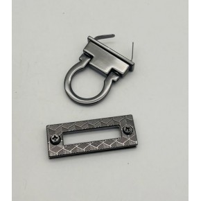 Çanta Aksesuar 4.5x3 cm Halkalı Füme Renk Çanta Kilidi