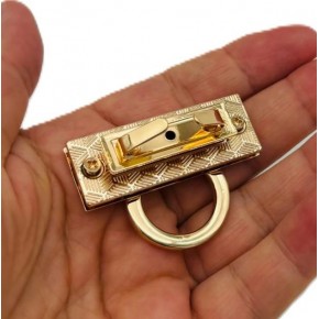 Çanta Aksesuar 4.5x3 Cm Light Gold Halkalı Kilit