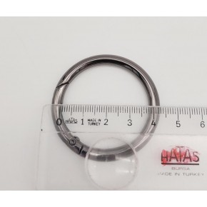 Çanta Aksesuar 4 Cm Füme Yaylı Halka 1 Adet