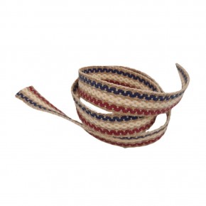 Çanta Aksesuar 4 cm Jüt Kolon Zincir Desen Lacivert Bordo Krem 1 Metre