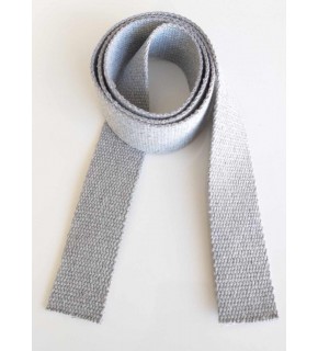 Çanta Aksesuar 4 Cm Pamuklu Kolon 2 Metre Açık Gri